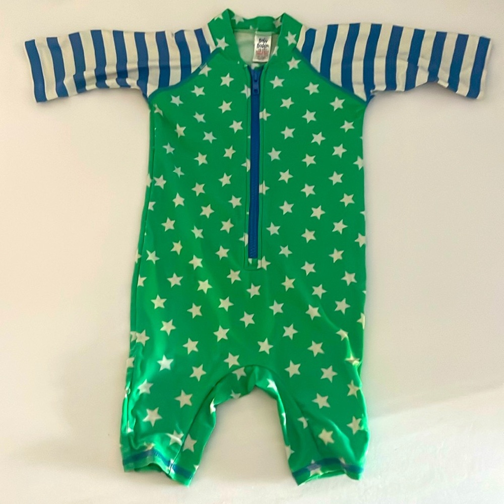 Baby Bogen baby swimsuit green and blue 18-24 months